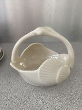 Vintage EUC Lenox Legacy Edition Porcelain Swan Couple’s Wedding Basket 5x5.5'' picture