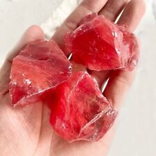 Raw Rough Cherry Quartz Crystal Stone Chunks Healing Mineral Rocks Gifts 1PCS picture
