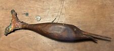 Antique Mercantile/tackle Bait Store Display Wooden Copper Tail Fish (Folk Art) picture