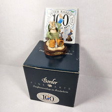 Vintage Peter Rabbit in Watering Can Figurine 100 Year Anniversary Borders BPM42 picture