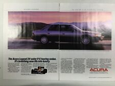HondaAdv39 Vintage Advertisement 1986 Honda Acura Legend 2 page 2 piece picture