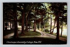 Cottage Row NY-New York, Chautauqua Assembly, Antique, Vintage c1909 Postcard picture