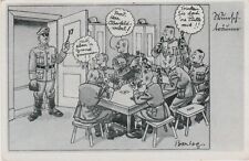 German Army  comic postcard c1940 Artist signed picture
