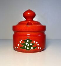 Vintage WAECHTERSBACH GERMANY Christmas Tree Sugar Bowl & Lid Jam Jar And Lid picture
