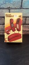 Vintage Spectra Phone Trim Line Wall Telephone Deep Red Burgundy  picture