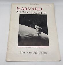 Vintage May 1959 Harvard Alumni Bulletin Book - Man In The Age Of Space R picture
