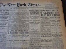 1928 JANUARY 25 NEW YORK TIMES - SINCLAIR SENT $269,000 TO FALL - NT 6521 picture