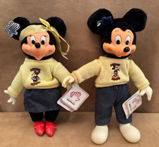 Trendy Minnie & Mickey Mouse Vintage Disney Applause plush doll figure pair set picture