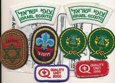 Israeli Boy Scout patch lot 9 patches vintage Israel Scouts picture