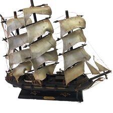 Vintage Wooden  Ship Fragata Espanola Ano 1780 Spanish huge model ship 21” tall picture