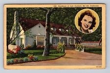 Bel Air CA-California Residence Of Judy Garland, Antique, Vintage c1941 Postcard picture