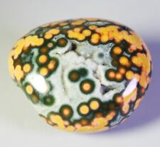 Top  Natural Round Eye Ocean Jasper Agate Quartz Crystal Plam Stone Specimen picture