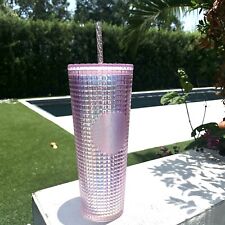 Starbucks Limited Edition Pink Grid Tumbler 24oz UPC 762111450913 picture