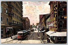 Postcard Weybosset street From Dorrance Street Providence Rhode Island C4 picture
