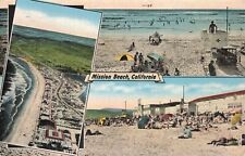 Mission Beach CA California Multi-view Postcard E181 picture