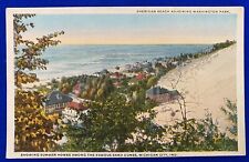Antique 1917 Sheridan Beach Washington Park Dunes Michigan City Indiana Postcard picture