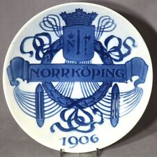 RORSTRAND 1906 Commemorative Plate for the NORRKOPING EXHIBITION, Sweden picture