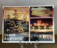 Postcard South Australia Sunset’s Golden Glow And City Nightlights picture