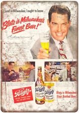 Blatz Milwaukee's Best Beer Vintage Ad Reproduction Metal Sign E306 picture