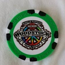 Harley Davidson Woodstock New York Dealer Poker Chip New picture
