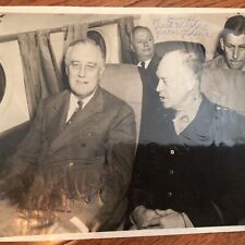 Signed President Franklin Roosevelt Photo Autograph, Next To Dwight Eisenhower picture