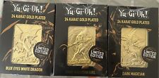 YuGiOh 24K Gold Plated Cards | Egyptian Deity Set | 2021 Limited Edition picture