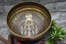 10 inch yogi chakra singing bowls - Tibetan Mantra Carved Sound healing Bowls  picture