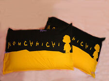 PSC003BLK Monchhichi Bedding Cotton Pillow Case 48 x 74cm BLACK (2pc) ~ LAST ONE picture