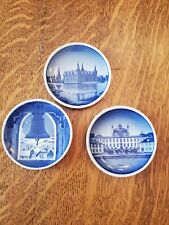 Royal Copenhagen Denmark Set Of 3- 3.25 Inch Collector Plates 2010 30, 6, 11 picture