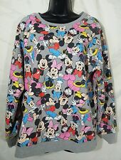 Vintage Disney Mickey Minnie Mouse Sweater Adult M All Over Print Sweatshirt picture