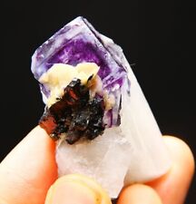 96 g natural cubic purple Phantom fluorite specimen/China picture