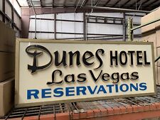 Vintage Dunes Hotel Las Vegas Backlit Reservations Sign picture