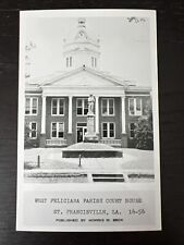 Vtg Postcard RPPC West Feliciana Parish St. Francisville Louisiana Court House picture