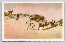 Postcard Riding In The Dune Country Virginia Beach VA 1940 picture