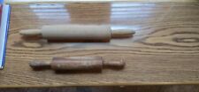 two vintage wooden rolling pins picture