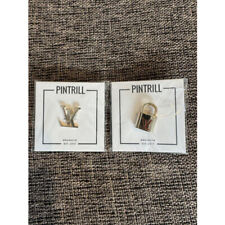 New PINTRILL badge pin badge set LV padlock picture
