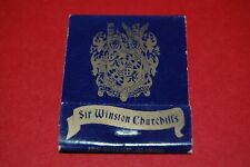 Sir Winston Churchill's Aboard the Queen Mary Vintage Full Unstruck Matchbook picture