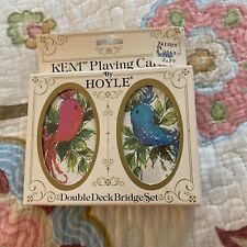 Vintage Kent by Hoyle Playing Cards Double Deck Bridge Birds 3451 picture