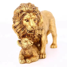 Mother and child lion resin crafts pendants picture
