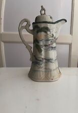 Japanese Antique Design Tall Hand Painted Tea Pot picture