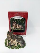 HALLMARK TIMBER WOLVES AT PLAY #2 SERIES 1998 CHRISTMAS KEEPSAKE ORNAMENTS picture