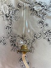 Vintage P&A EAGLE Brass Kerosene Oil Lamp #1 Burner Glass Chimney New Wick picture