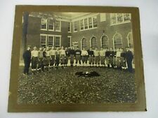 ORIGINAL ANTIQUE 1917 BRISTOL CONNECTICUT HIGH SCHOOL FOOTBALL TEAM PHOTOGRAPH picture