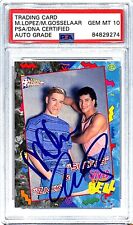 1992 Pacific MARK PAUL GOSSELAAR & MARIO LOPEZ Signed Card #49 PSA/DNA 10 SLAB picture