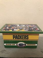 Homemade Wooden Stash Jewelry Trinket Box Green Bay Packers picture