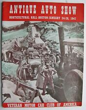 Jan. 1947 Antique Auto Show Program (Horticultural Hall - Boston) 60-pages picture