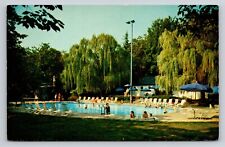 Colonial Williamsburg VA Williamsburg Inn Swimming Pool Lodge Vintage Postcard picture