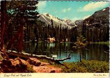 CO, Colorado LONG'S PEAK & NYMPH LAKE Rocky Mountain National Park  4X6 Postcard picture