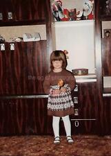 FOUND PHOTOGRAPH Color YOUNG AMERICAN GIRL Original Snapshot 21 58 W picture