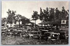 Postcard Autos Parked at Chesapeake Beach, Maryland litho L188 picture